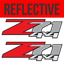 Z71 4x4 Chevy Truck Decals || Set of 2 Silverado Reflective Stickers