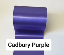 100mm (4") extra wide Satin Sash Ribbon Wedding Ribbon Chair Bows 25 Colours