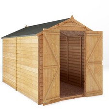 10x6 wooden garden shed double - 10x6,