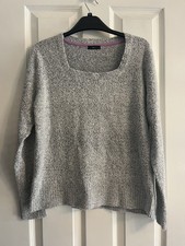 M&Co Ladies Grey Fine Knit