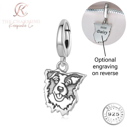 Border collie dog charm - dog,