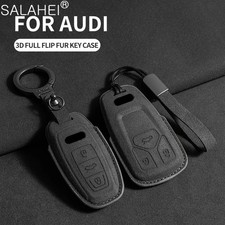 Suede Car Key Cover for Audi