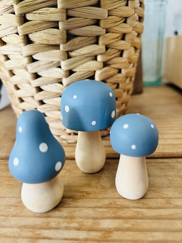 Trio wooden toadstool - trio,