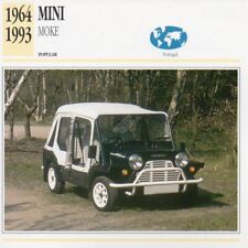1964-1993 MINI MOKE Classic Car Photograph / Information Maxi Card