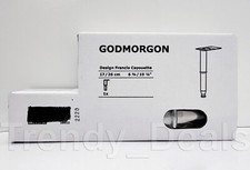Ikea GODMORGON Leg Feet Round/Stainless Steel 6 3/4" 10 1/4 Adjust. 903.917.30