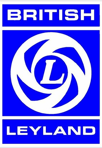 British leyland metal sign - british,