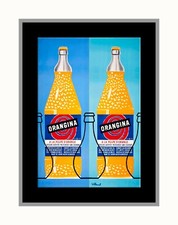  ORANGINA  Orange Drink Pub Bar Restaurant  Poster Print