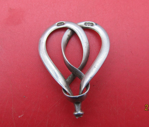 Charles horner silver hatpin - horner,