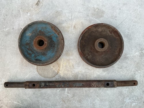 Cast iron trolley wheels - iron,