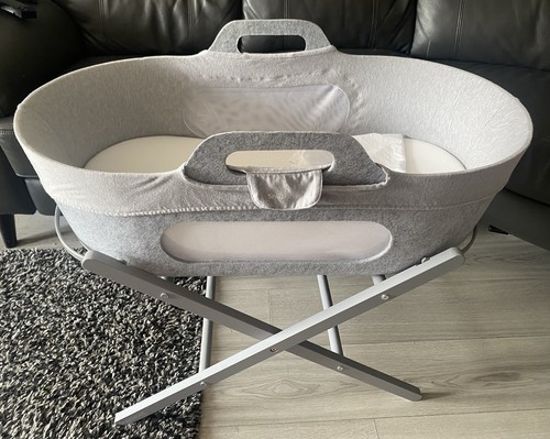 Snuzbaskit moses basket - moses, grey