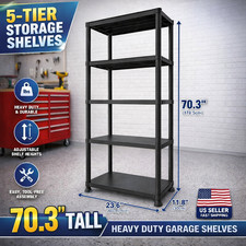 5/4 Shelf Heavy Duty Plastic