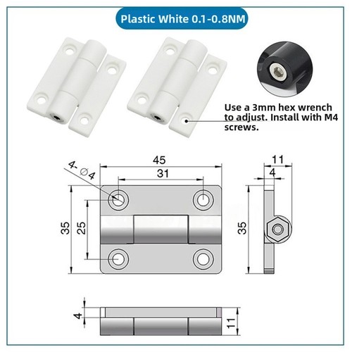 2pcs torque adjustable plastic - 2pcs,