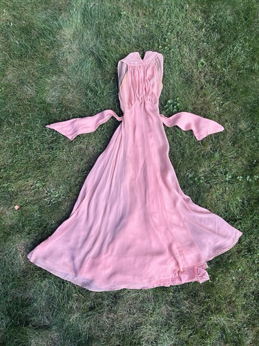 Vintage 1930s bias cut silk - 1930s,