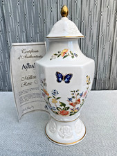 Large 11 " Aynsley COTTAGE GARDEN  Ltd Ed,  MILLENNIUM ROSE  2000 Urn Vase