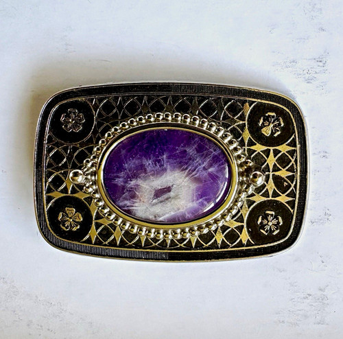 Cowboy metal belt buckle - cowboy,