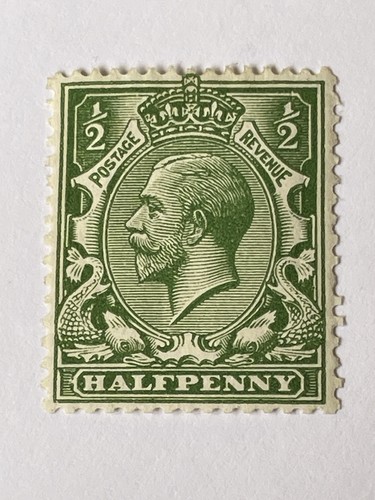Halfpenny stamp george gb - george,