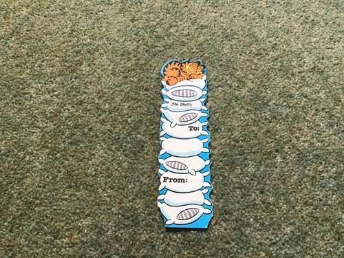 Garfield card bookmark - garfield,