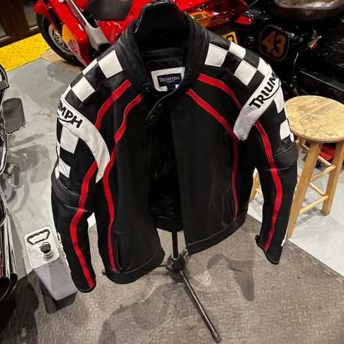 Triumph leather motorcycle - triumph,