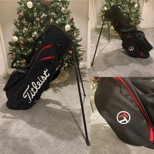 Used Limited Edition Team Titleist Players 4 Carry/Stand Bag Black/Red
