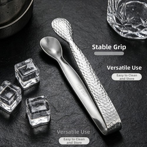 Hammered stainless steel sugar - steel,