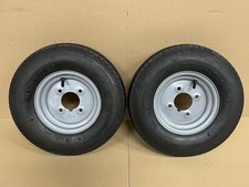 DELI X2 TYRE 4.80/4.00-8 8" WHEEL RIM 8" KNOBBY TURF LAWNMOWER TYRE + RIM D217