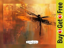 Striking Oil Dragonfly