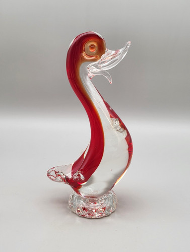 Figurine art glass bird - -,