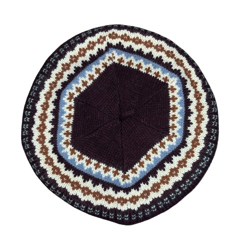 70s purple fair isle - purple,