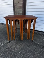 Poul Hundevad Teak Nest of  4 Coffee Nesting Tables Vintage Mid Century Teak Mcm