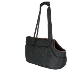 Proudpet- Quilted Pet Carrier Small Dog Puppy/Cat Black Padded Travel Hand Bag 