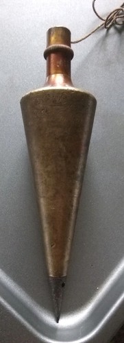 Vintage brass plumb - plumb, bob