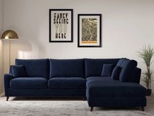 Velvet Corner Sofa RRP £1599
