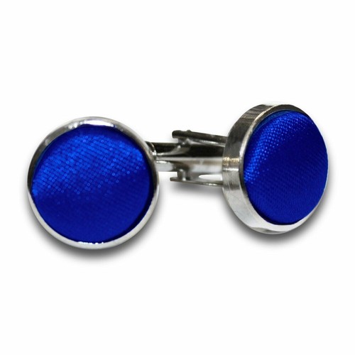 Men royal blue cufflinks - royal,