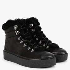 Winter Black Suede Sporty