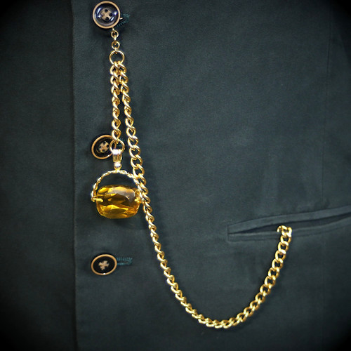 Gold plated pocket watch - plated,