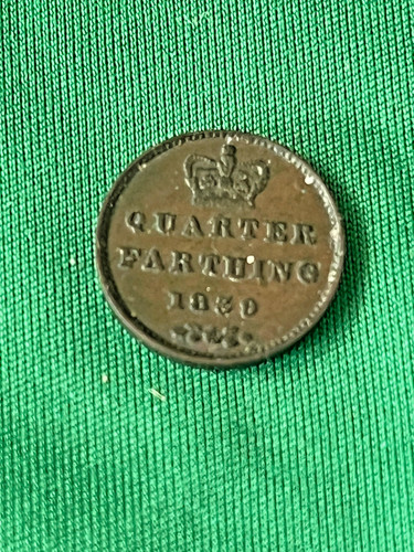1839 victoria quarter farthing - victoria,