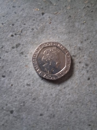 Rare royal sheild arms 20p - rare,