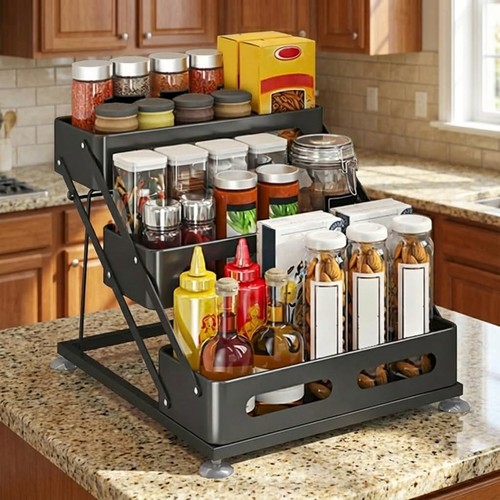 Tier adjustable height - 3-tier, spice