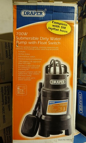 Draper submersible pump 5m - draper,