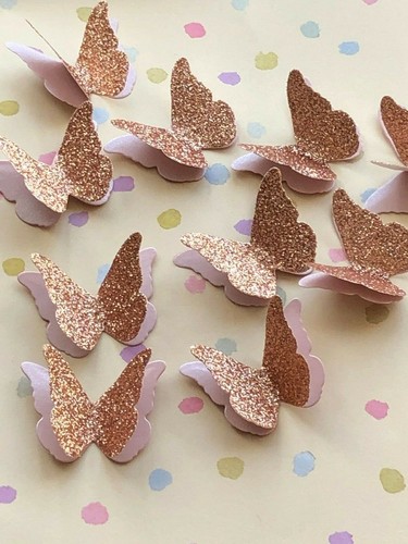 Rose gold glitter - rose, pearl