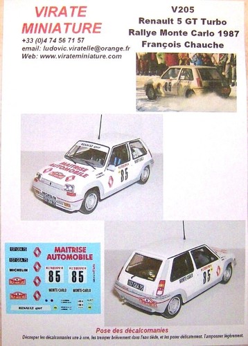 V205 renault turbo rallye - v205,