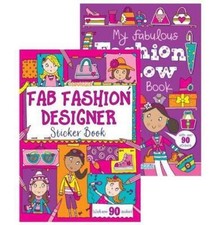 Fashion Sticker Books 1 Books Kids Children Activity Fun Travel Stickers