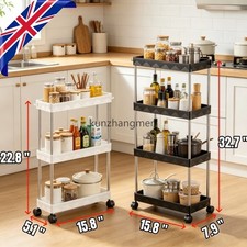 Slim 3/4 Tier Rack Trolley on