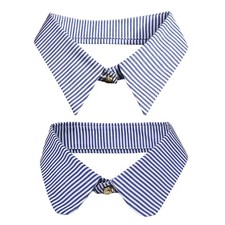 Lapel False Collar Striped Detachable Blouse Fake Half Shirt Collar Accessory