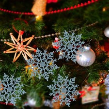  6 Pcs Snowflakes Christmas Tree Decorations Ornaments Crafts Kits