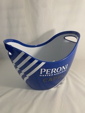 Peroni White Grey Ice Bucket