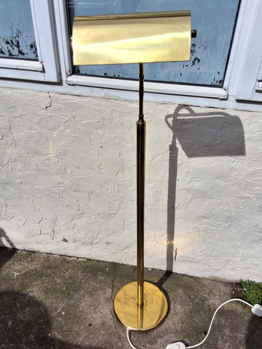 Vintage brass metal reading - metal,