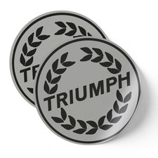 Triumph grey circle - circle, badge