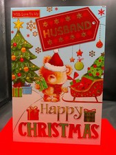 HUSBAND CHRISTMAS CARD 9"X6"