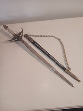 Large Decorative Spanish Souvenir Toledo Sword And Scabbard 47 Cm